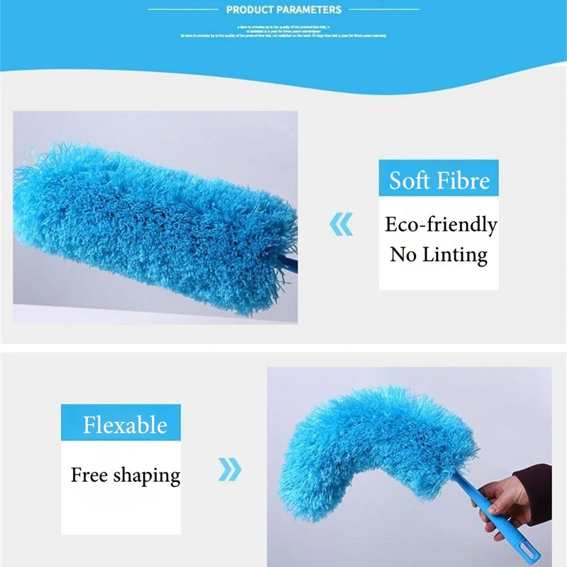 Microfiber Duster Cleaning Brush Dust Cleaner Bendable Handle Soft Ceiling Fan