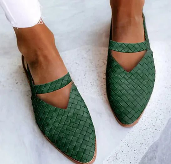Pointed Toe Woven Women&