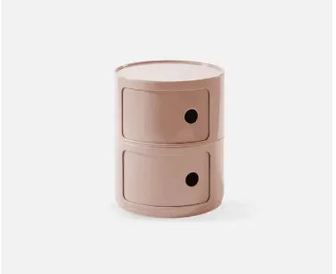 Round bedside table nordic plastic Bedside cabinet for bedroom