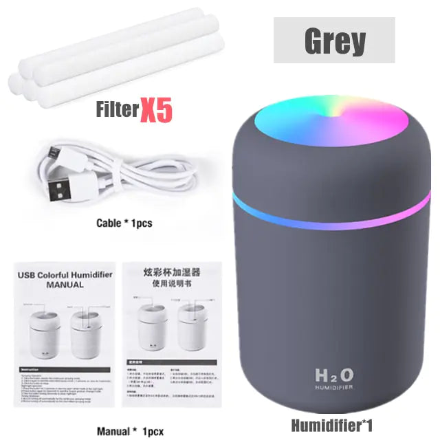 Colorful Cup Humidifier Mini Aroma Diffuser With Cool Mist