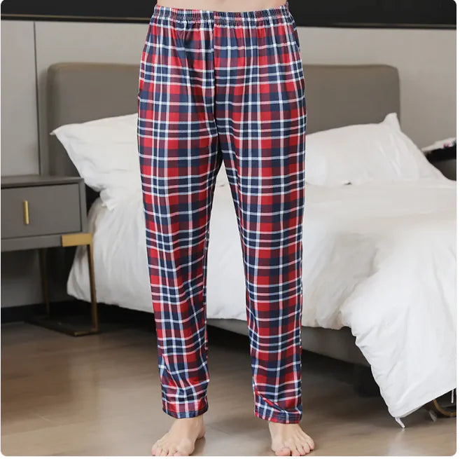 Cozy Cotton Plaid Lounge Pants