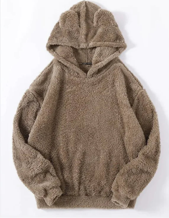 Fluffy Hooded Warm Sweater