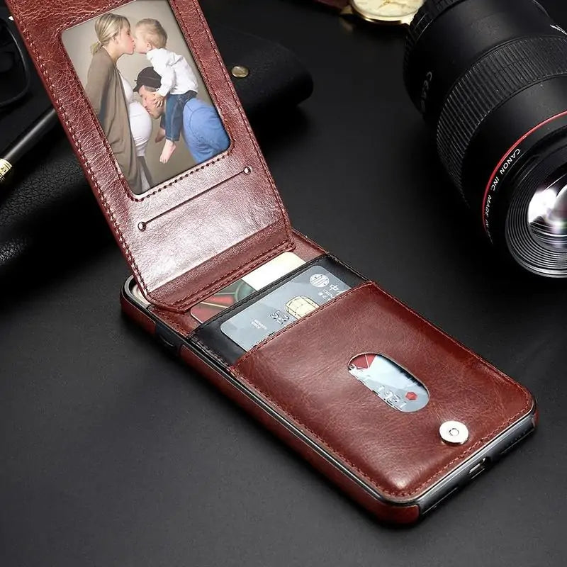 Vertical Flip Wallet Case