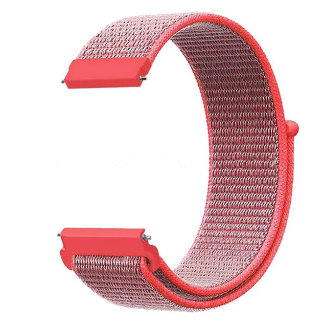 20mm 22mm Woven Nylon Sport Loop Watch Band Strap Quick Release Spring Pins USA