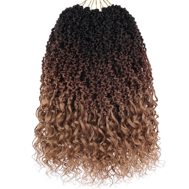 Beverlee Micro Locs Crochet Hair 12 Inch soft locs with curly ends 9 Packs Boho Soft Locs Style Mini Locs Twist Hair Synthetic micro locs extensions goddess Crochet Locs For Black Women