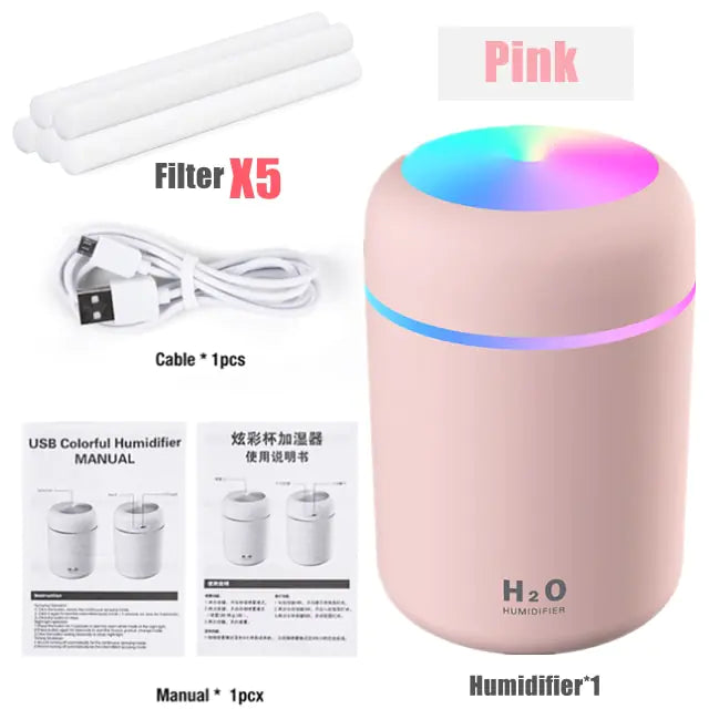 Colorful Cup Humidifier Mini Aroma Diffuser With Cool Mist