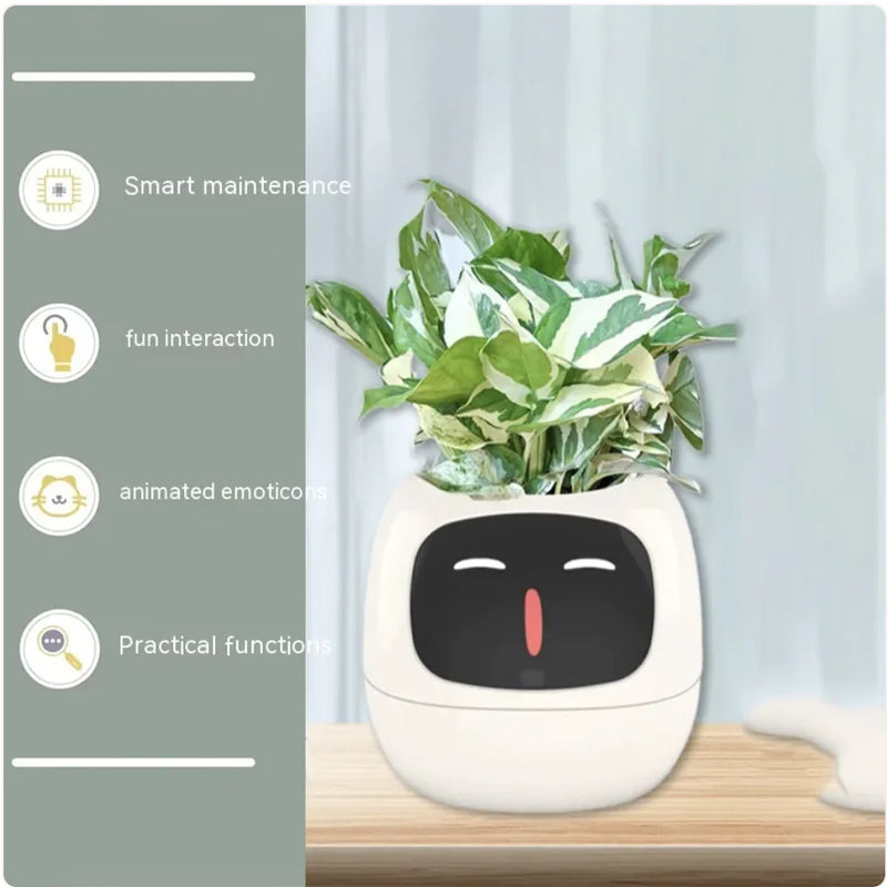 Smart Planter with AI: 49 Expressions, 7 Sensors for Easy Plant Care