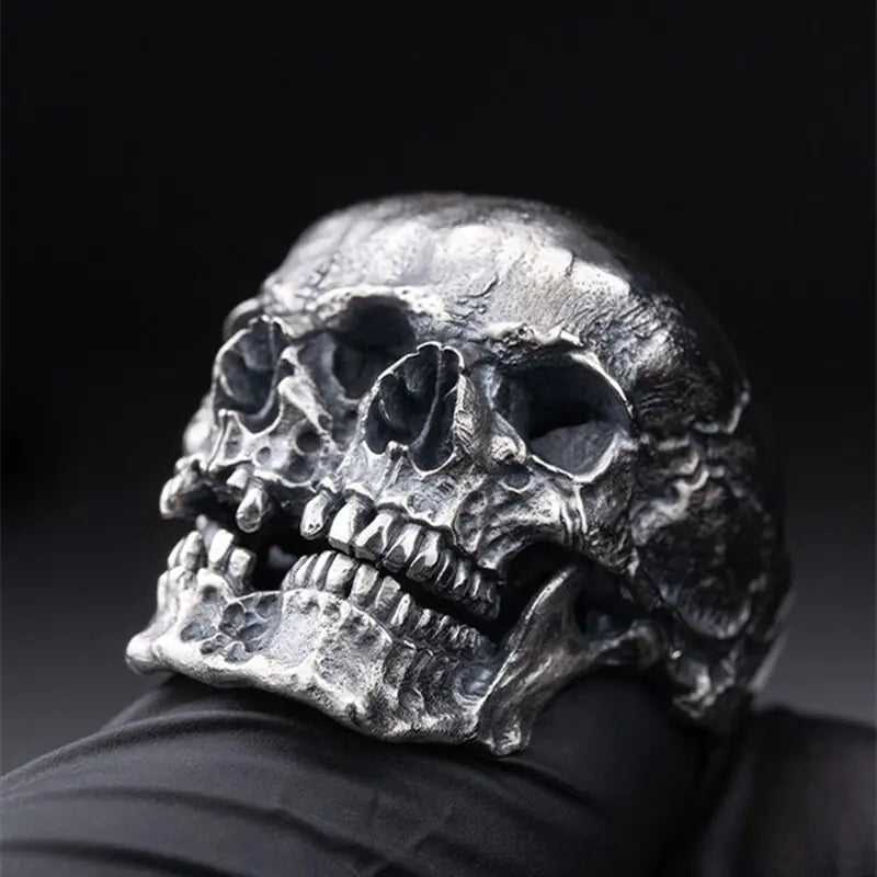 Unique Gothic Men Skull Ring