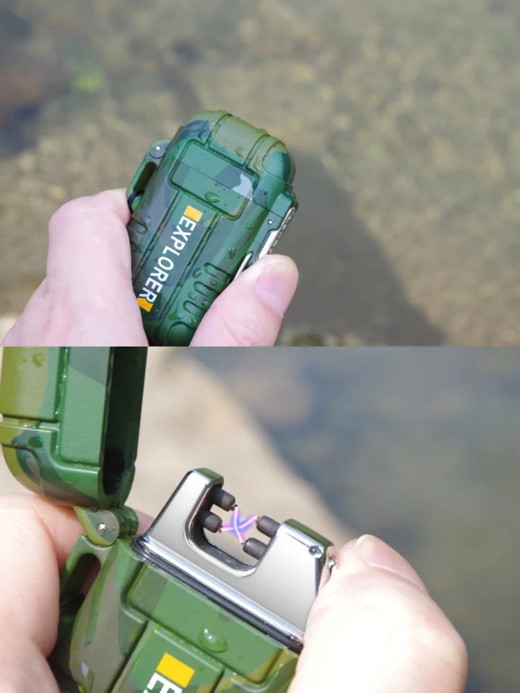 Sleek Waterproof USB Plasma Lighter