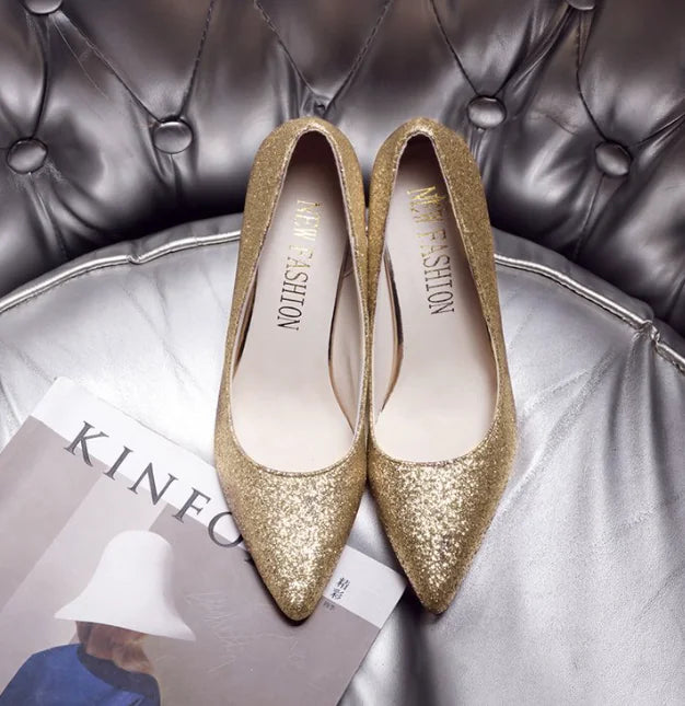 New Stylish Suede Pointed Toe Women&