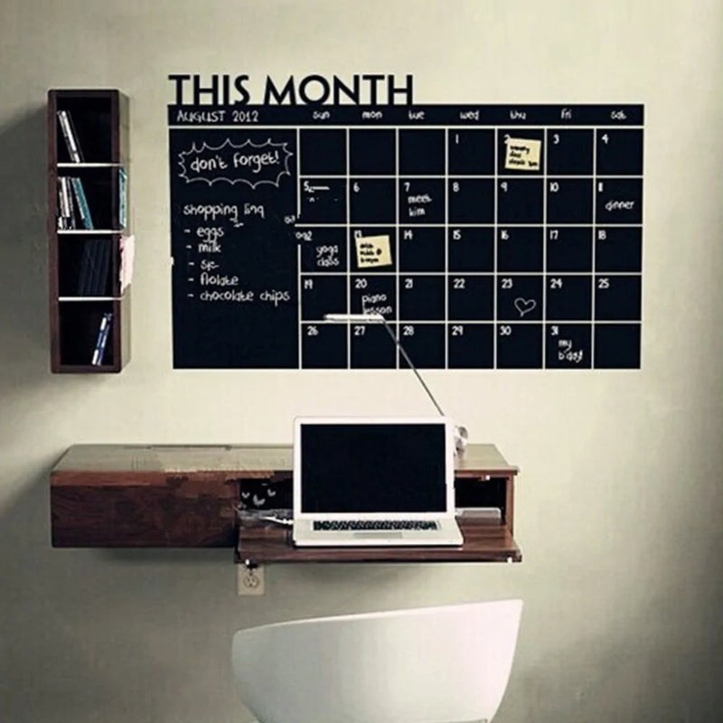 Chalkboard Wall Calendar Sticker