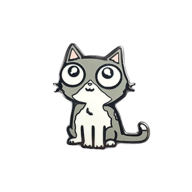 Gray Cat Pin