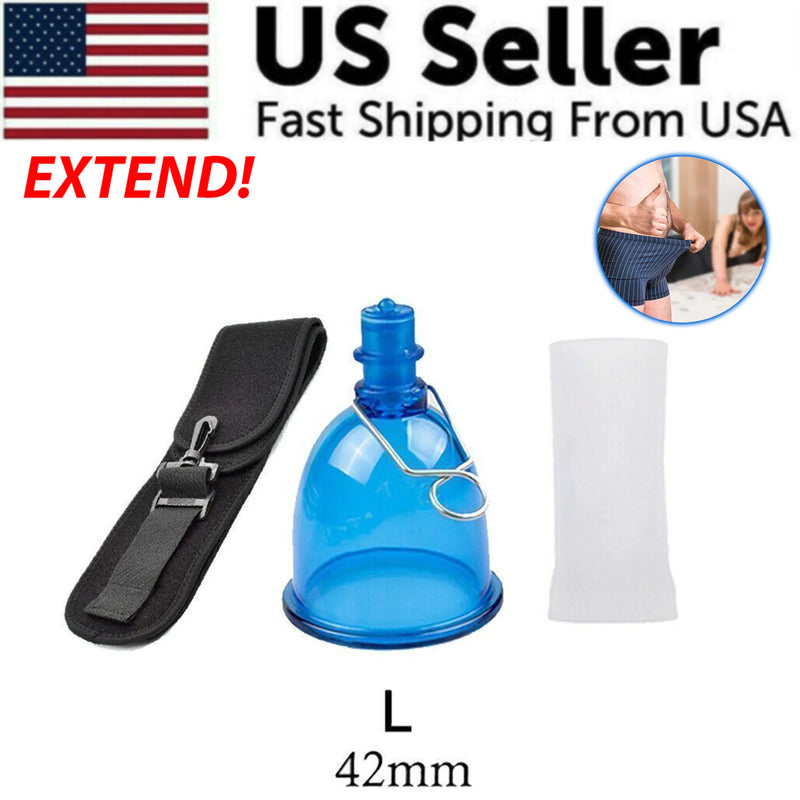 Male Extender Penis Stretcher Enlargement Vacuum Cup Enhancement Hanger Supply