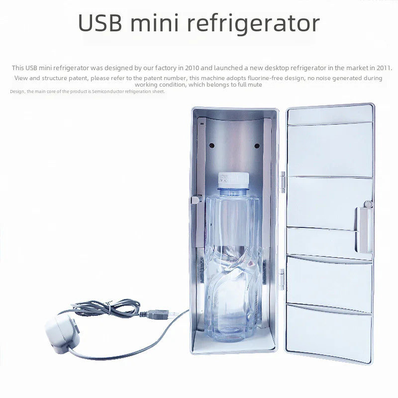 USB Mini Fridge for Cosmetics - Cooling and Heating