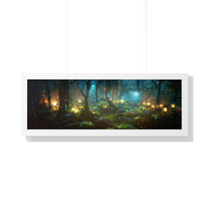 Enchanted Forest Framed Poster, Nature Wall Art, Bedroom Decor, Gift for Nature Lovers, Magical Home Decor