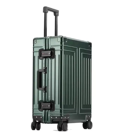 All-Aluminum Rolling Travel Suitcase High-Quality Men&