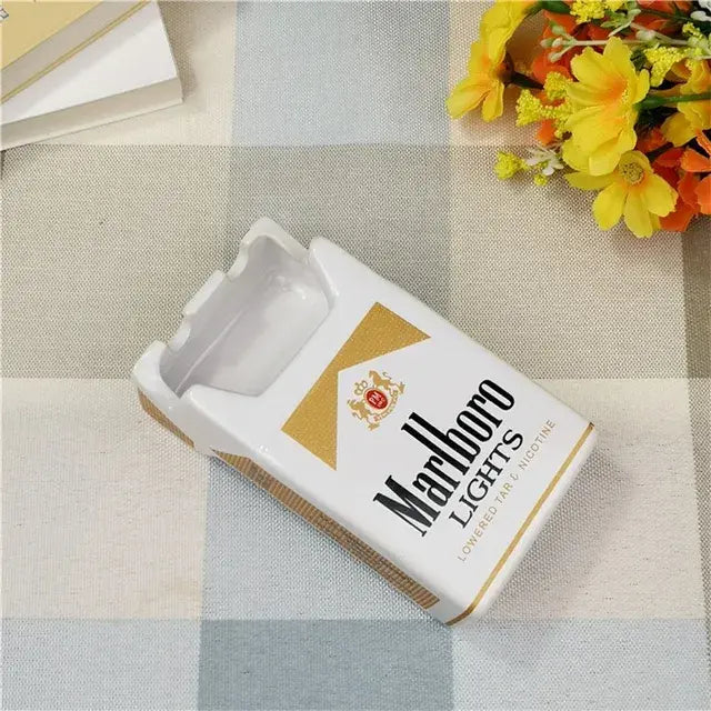 Retro Ceramic Cigarette Case Ashtray