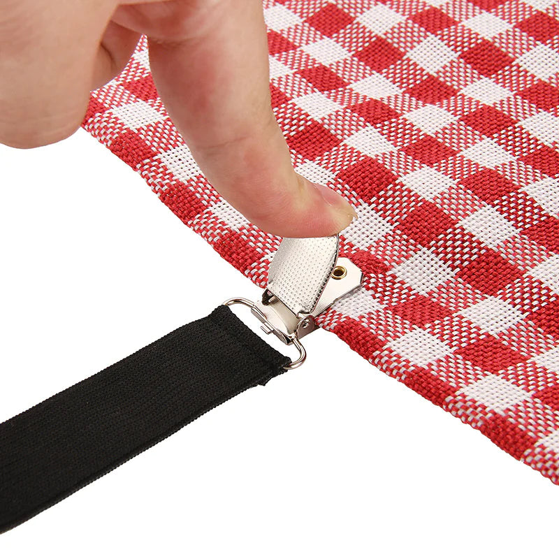 4 Bed Sheet Fasteners Adjustable Elastic Suspenders Straps Mattress Covers Clips