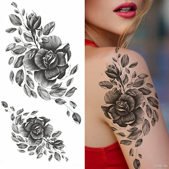 Flowers and Animals Body Tattoos