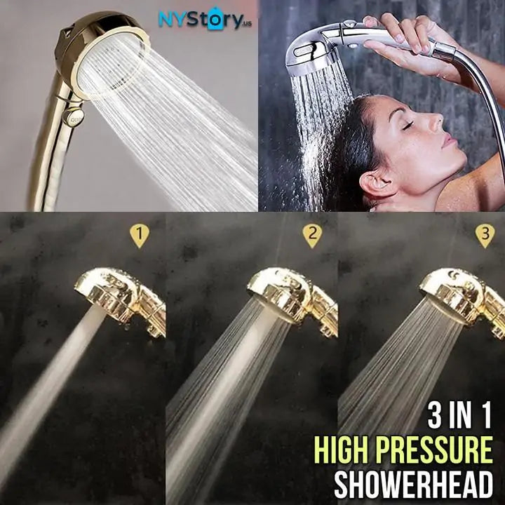 3 in 1 High Pressure Showerhead