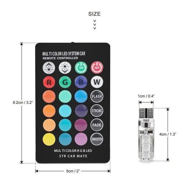 LED Car Light With Remote Control