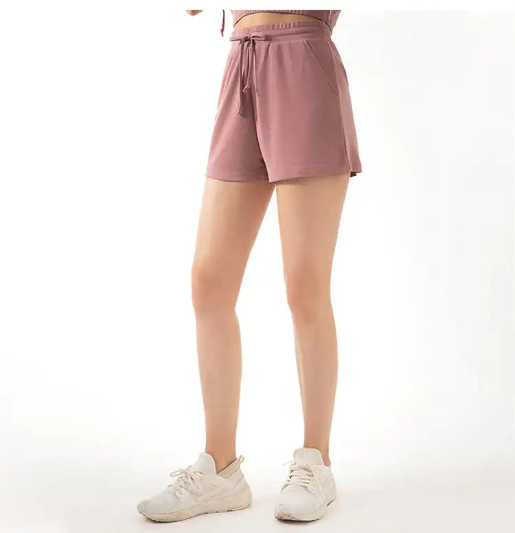 Lace Wide Loose Yoga Shorts for Women&