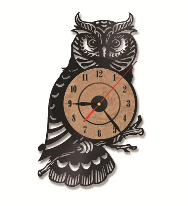 Owl Wall Clock - Decorative Timepiece