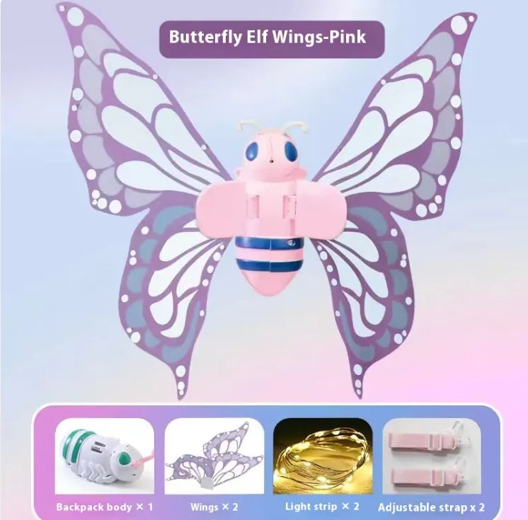 Electric Glow Butterfly Wings