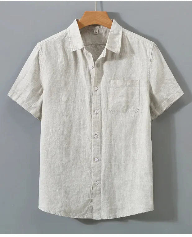 Pure Linen Shirt Men&