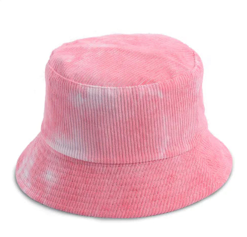 Corduroy Tie-Dye Fisherman Hat