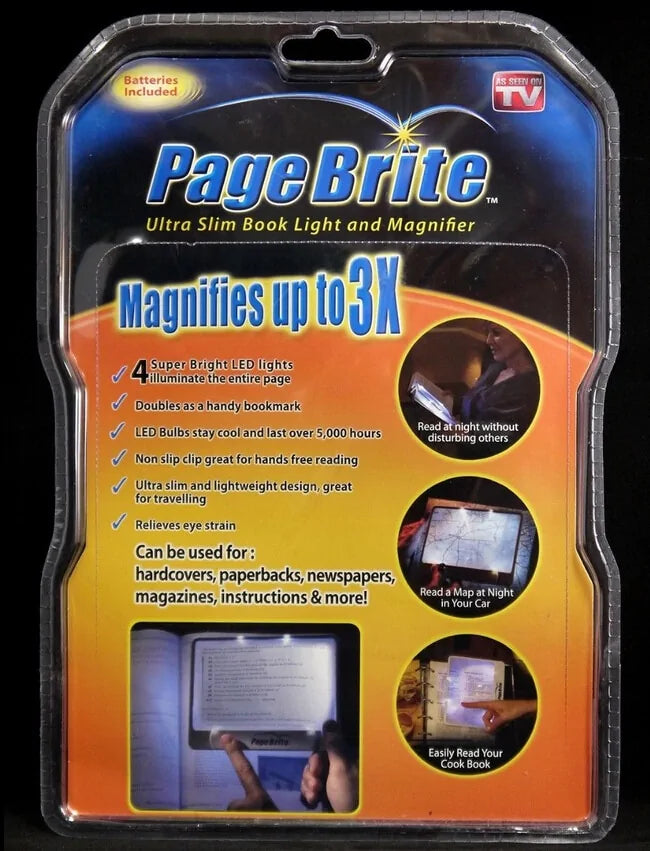 Page Brite Ultra Slim Book Light and Magnifier