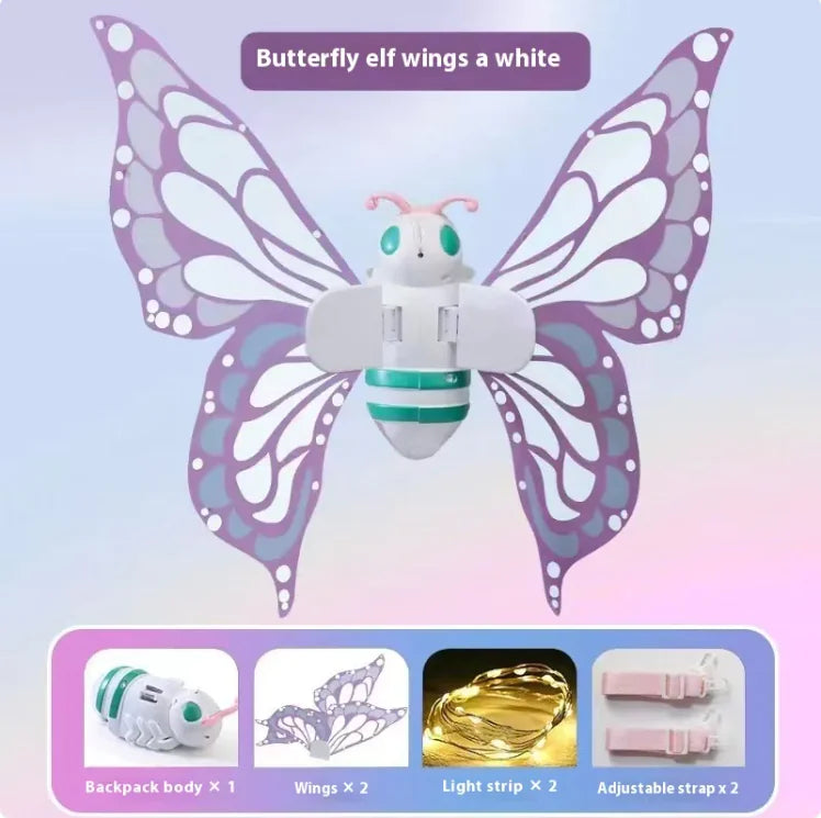 Electric Glow Butterfly Wings