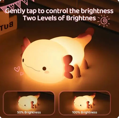 Novelty Silicone Axolotl Night Light