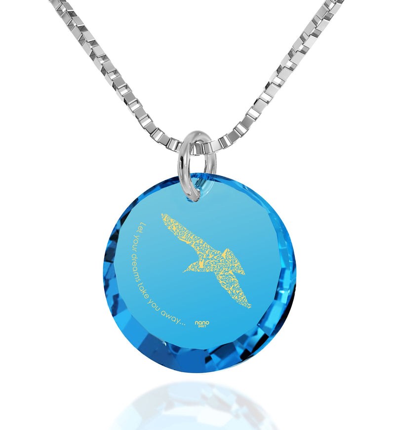 Mother Daughter Charm Necklace Inspirational Bird Pendant