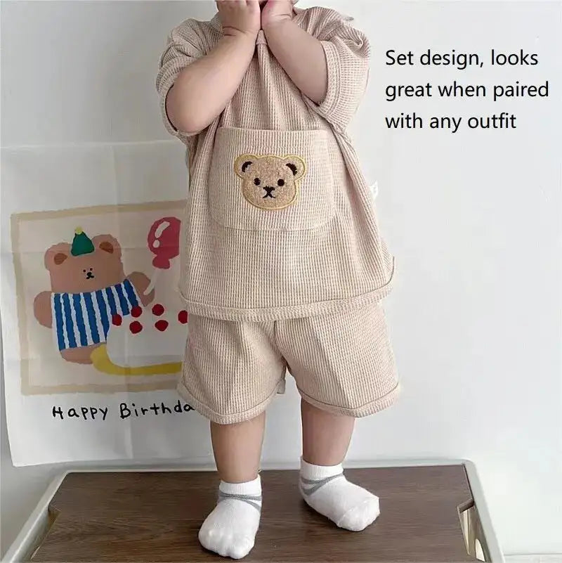 Bear Waffle Toddler Set