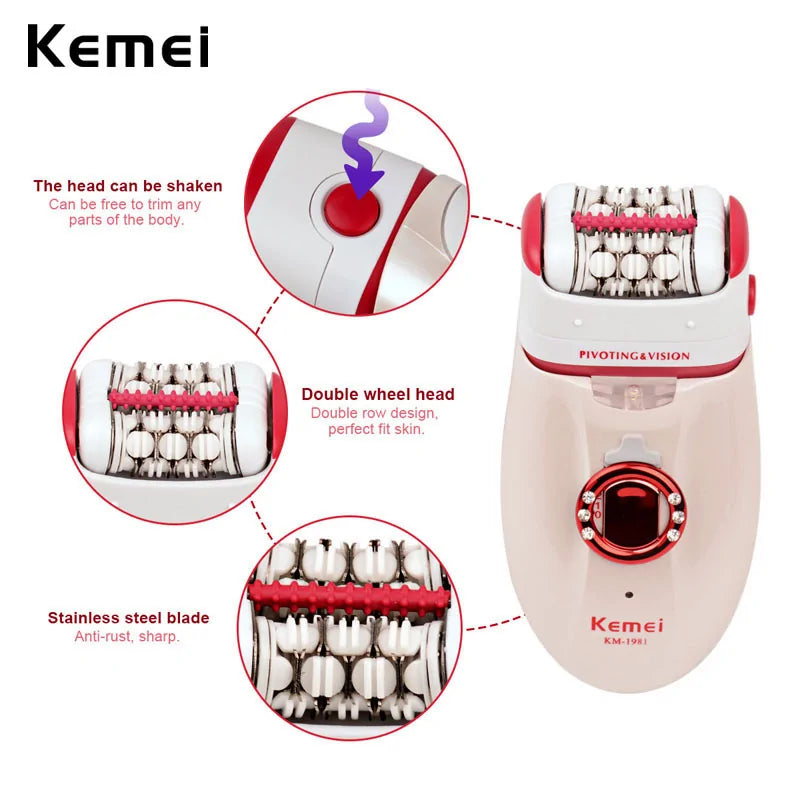 Kemei 3-in-1 Electric Women&