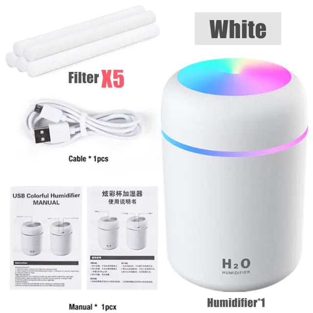 Colorful Cup Humidifier Mini Aroma Diffuser With Cool Mist