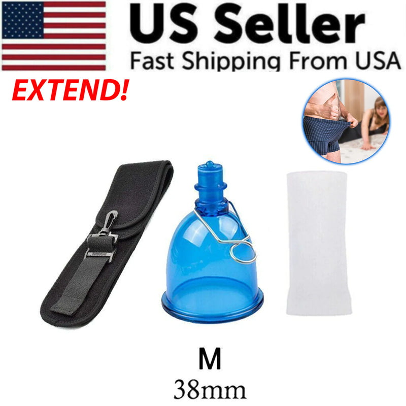 Male Extender Penis Stretcher Enlargement Vacuum Cup Enhancement Hanger Supply