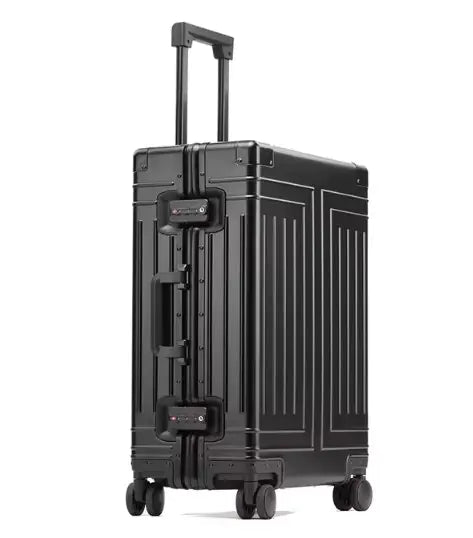 All-Aluminum Rolling Travel Suitcase High-Quality Men&