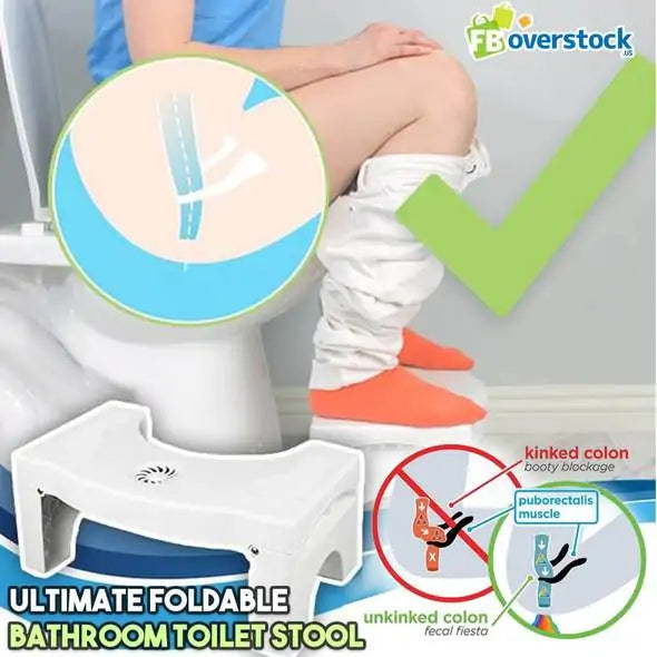 Ultimate Foldable Bathroom Toilet Stool