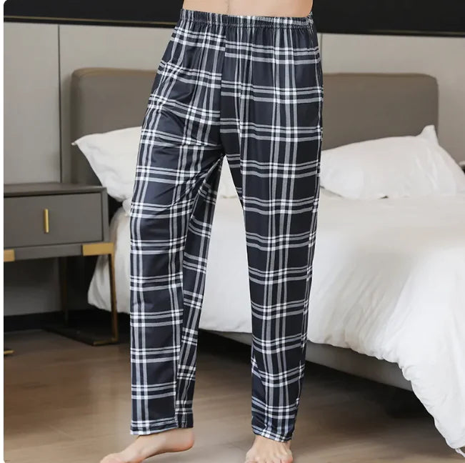 Cozy Cotton Plaid Lounge Pants