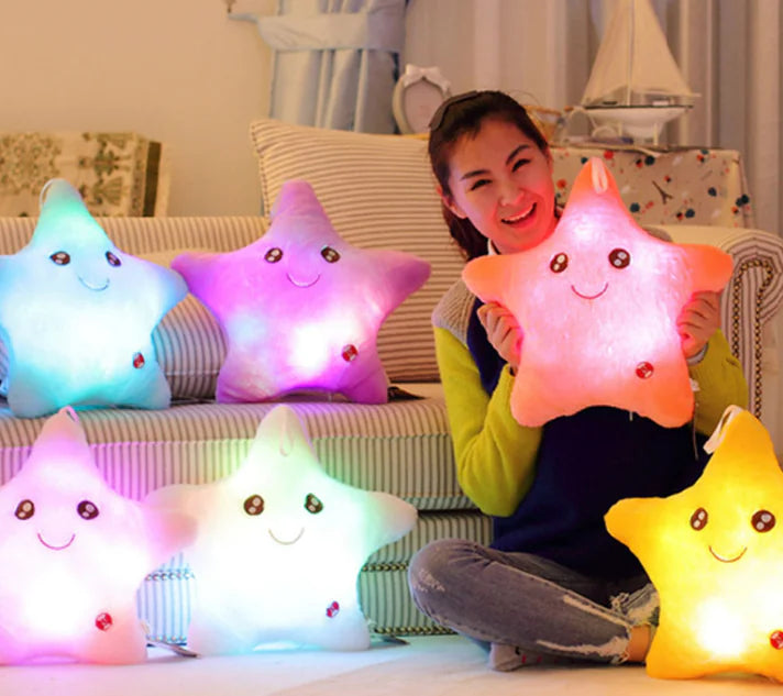 Star Shape Glowing Pillow