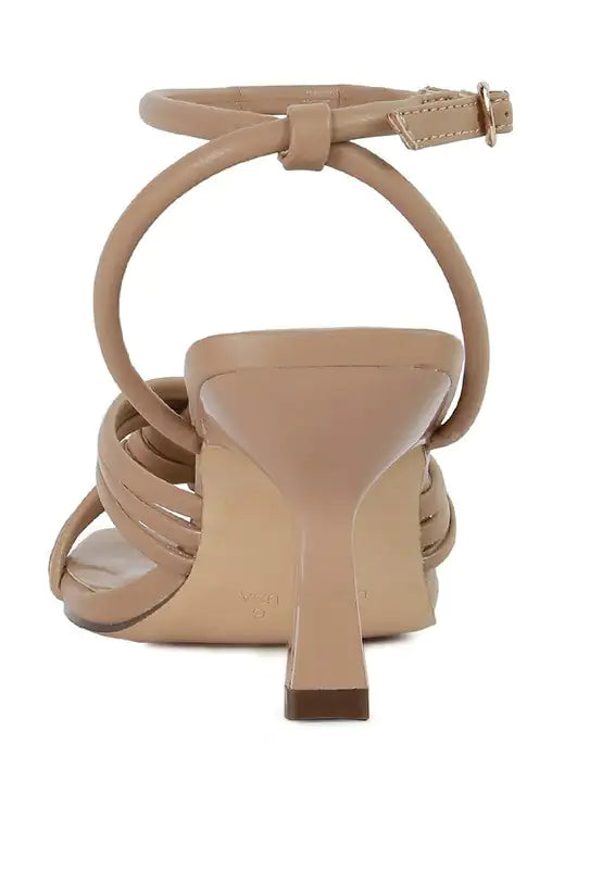 Knot Mid Heel Sandals