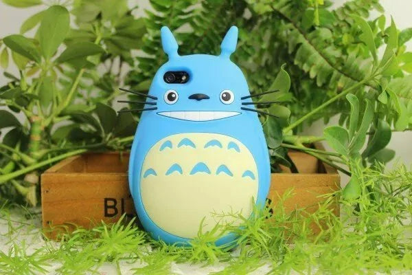 Cute Cartoon 3D My Neighbor Totoro Case For iPhone 6 6s 5 5S SE 7 7plus Case Soft Silicone Back Cover Mobile Phone Case