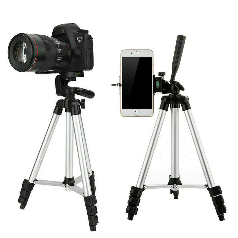 Professional Camera Tripod Stand Holder Mount For iPhone Samsung Cell Phone+ Bag