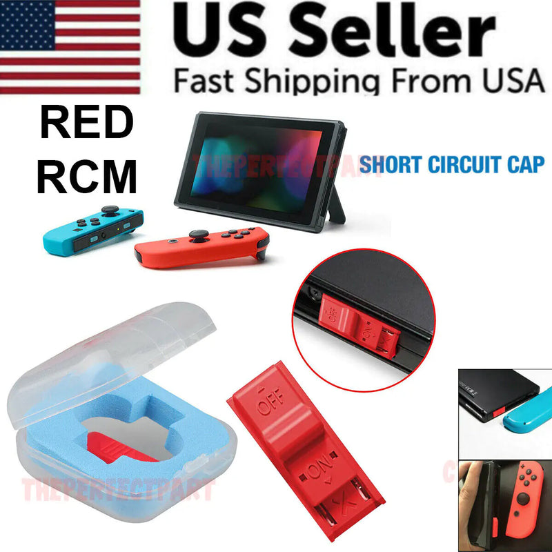 RED RCM Tool Clip Short Circuit Jig For Nintendo Switch Loader Recovery Mode NEW