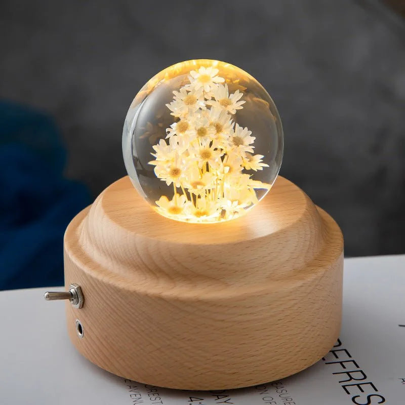 LED Night Crystal Ball Light