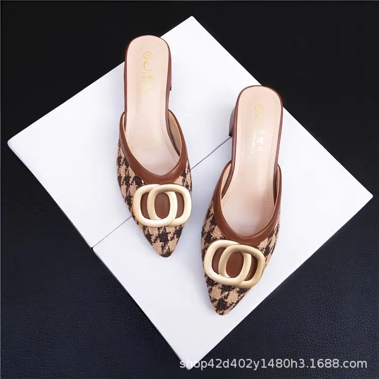 Versatile Pointed-Toe Stiletto Heels Sandals