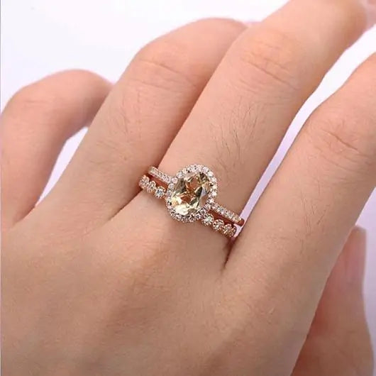 Morganite Mid-Autumn Ring