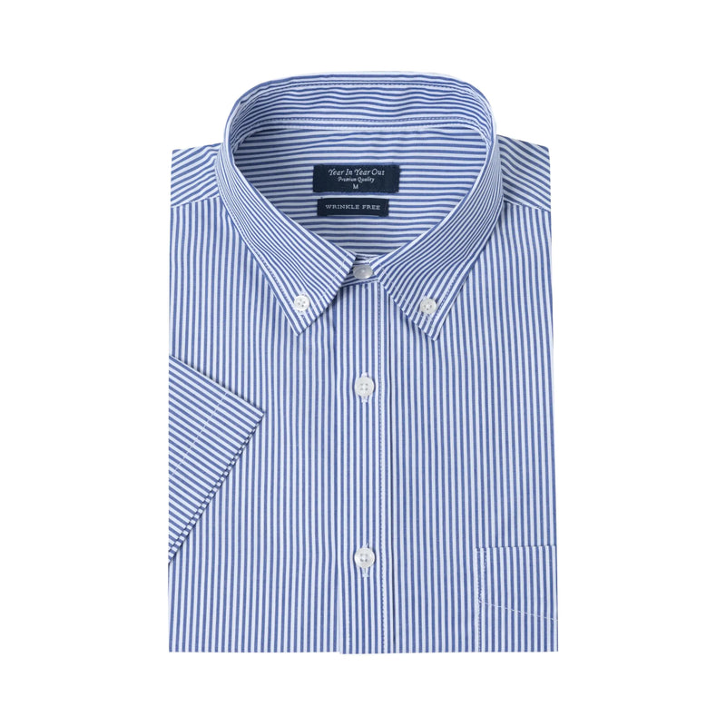 Year In Year Out Wrinkle Free Dress Shirts for Men Regular Fit Short Sleeve Button Down Shirts Business Casual Shirts(YY168M)